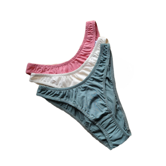 Pack x 3 Bikini Wayta - 100% algodón orgánico Pima